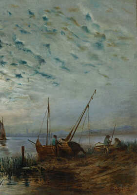 Каразин Николай Николаевич. Лунная ночь. Рыбацкая деревня 